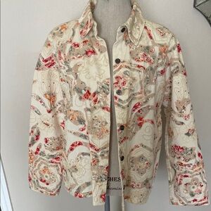 Chico’s Floral Embroidered Women's Jacket